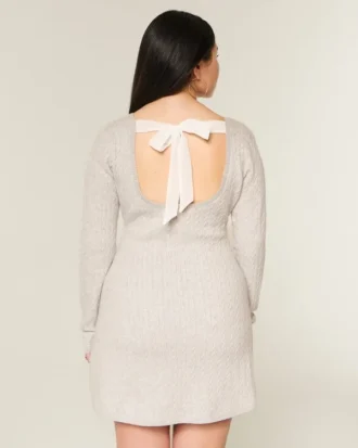 Minivestido babydoll con lazo en la espalda Minivestido babydoll con lazo en la espalda