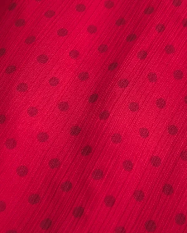 Minivestido de gasa flocada Minivestido de gasa flocada