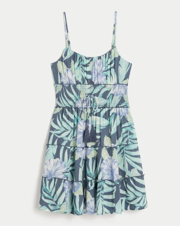 Minivestido fruncido brillante Minivestido fruncido brillante