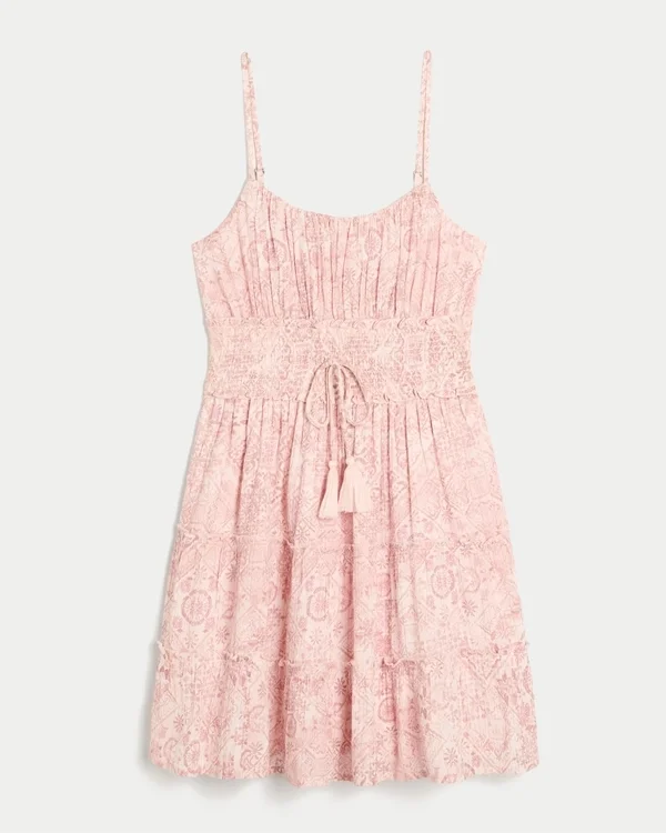 Minivestido fruncido brillante Minivestido fruncido brillante