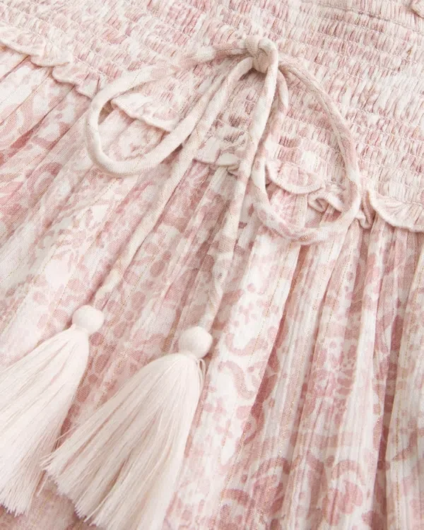 Minivestido fruncido brillante Minivestido fruncido brillante