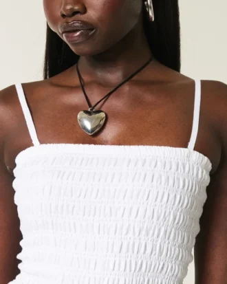 Minivestido sin tirantes con corpiño fruncido Minivestido sin tirantes con corpiño fruncido