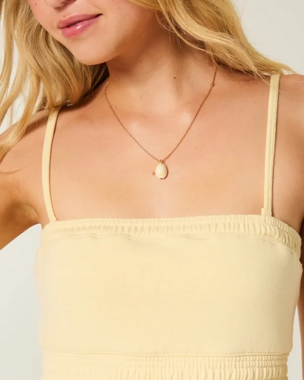 Minivestido sin tirantes de felpa Minivestido sin tirantes de felpa