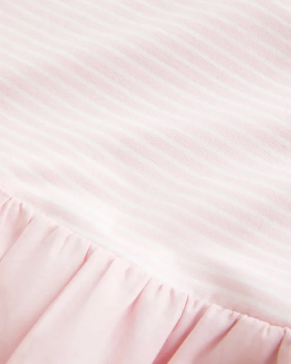 Minivestido sin tirantes de punto con cintura baja Minivestido sin tirantes de punto con cintura baja