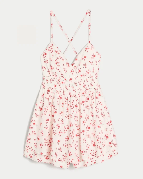 Mono babydoll con espalda abierta Mono babydoll con espalda abierta