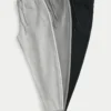 Pack de 3 pantalones de chándal de felpa holgados Pack de 3 pantalones de chándal de felpa holgados
