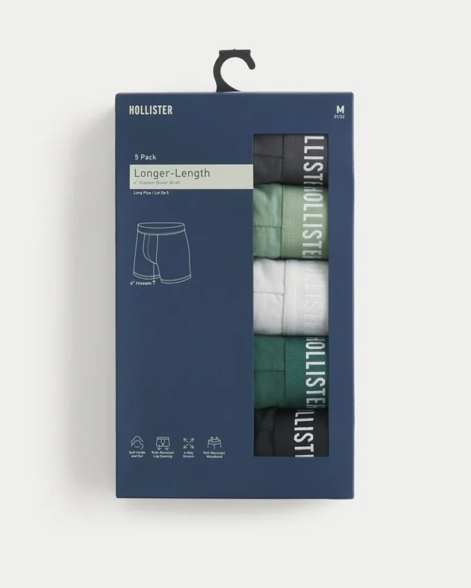Pack de 5 boxers largos