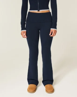 Pantalones bootcut con vuelta de punto de Gilly Hicks