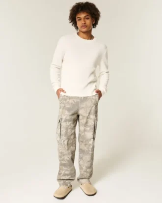 Pantalones cargo holgados tipo skater con estampado de camuflaje