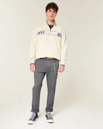 Pantalones chinos rectos ajustados