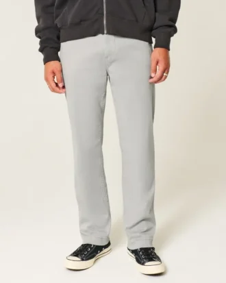 Pantalones chinos rectos ajustados