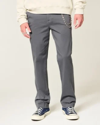 Pantalones chinos rectos ajustados