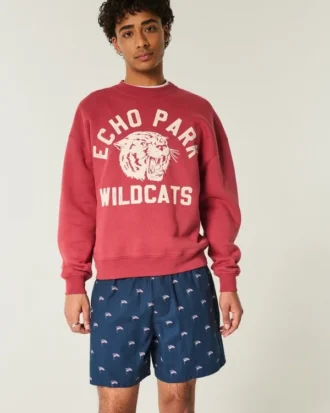 Pantalones cortos con estampado de la bandera estadounidense hasta la mitad del muslo