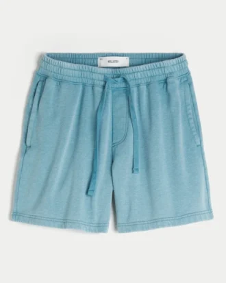 Pantalones cortos holgados de felpa por encima de la rodilla