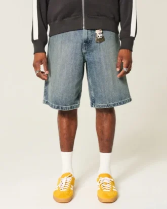 Pantalones cortos vaqueros holgados Pantalones cortos vaqueros holgados
