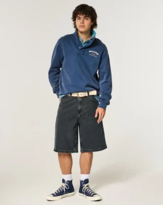 Pantalones cortos vaqueros superanchos