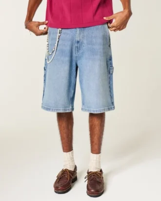 Pantalones cortos vaqueros superanchos