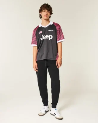 Pantalones de chándal de punto elástico