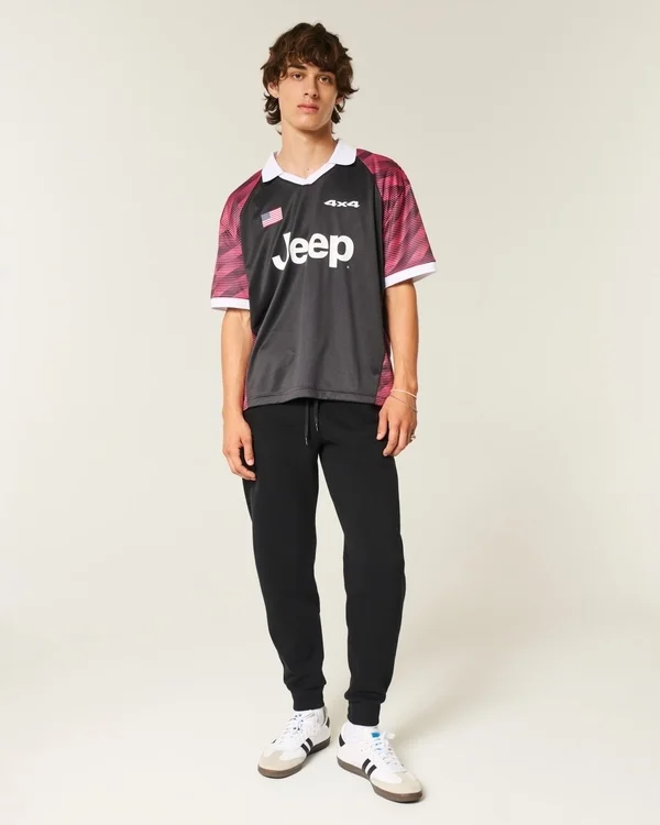 Pantalones de chándal de punto elástico Pantalones de chándal de punto elástico