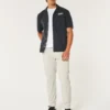Pantalones de chándal de sarga relajados Pantalones de chándal de sarga relajados