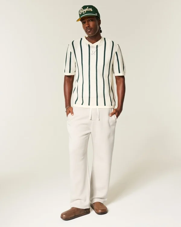 Pantalones de chándal holgados con bordado en la espalda Pantalones de chándal holgados con bordado en la espalda