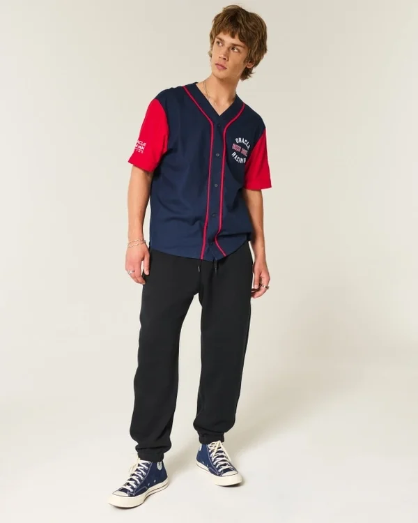 Pantalones de chándal holgados con cordón Pantalones de chándal holgados con cordón