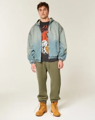 Pantalones de chándal holgados con cordón ajustable