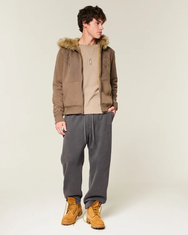 Pantalones de chándal holgados con estampado de estrellas Pantalones de chándal holgados con estampado de estrellas