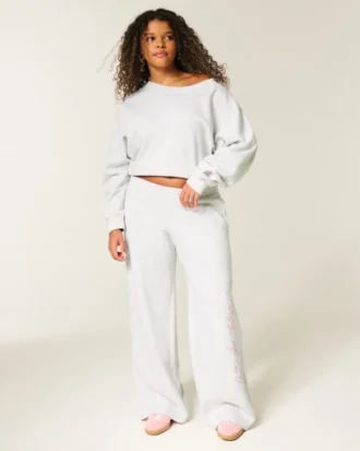 Pantalones de chándal holgados con gráfico Class of ’26