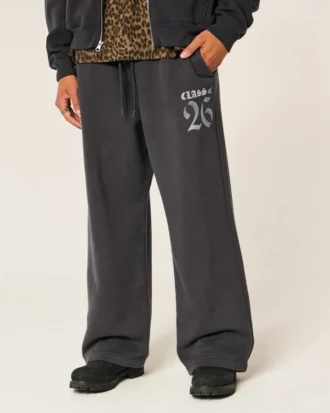 Pantalones de chándal superholgados con estampado «Class of 26».