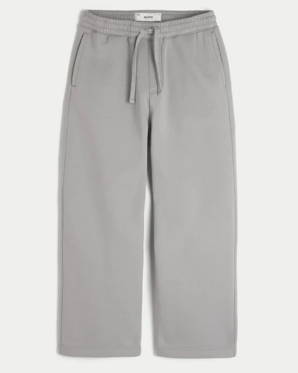 Pantalones de chándal superholgados con estampado de Los Ángeles y bolsillo trasero Pantalones de chándal superholgados con estampado de Los Ángeles y bolsillo trasero