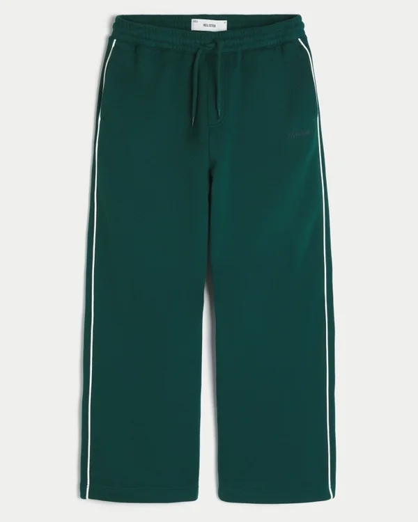 Pantalones de chándal superholgados con ribetes Pantalones de chándal superholgados con ribetes