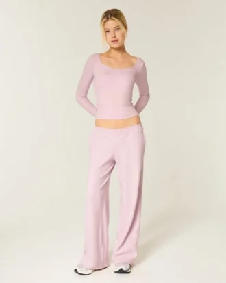 Pantalones holgados con puntas en forma de corazón Gilly Hicks Active Recharge