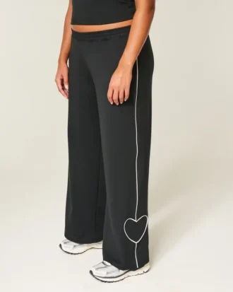 Pantalones holgados con puntas en forma de corazón Gilly Hicks Active Recharge