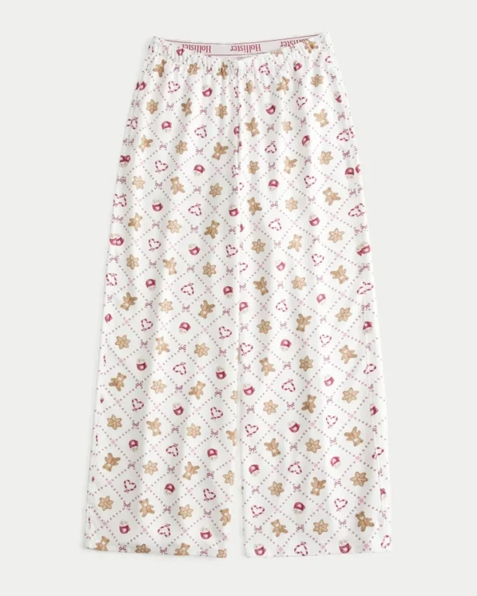 Pantalones holgados de franela