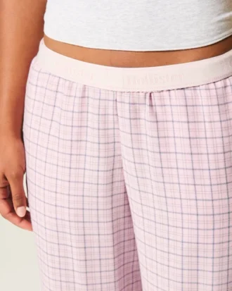 Pantalones holgados de franela