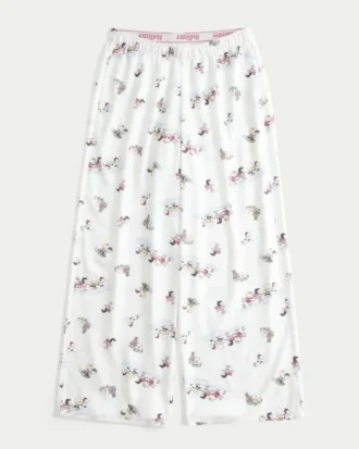 Pantalones holgados de franela Pantalones holgados de franela