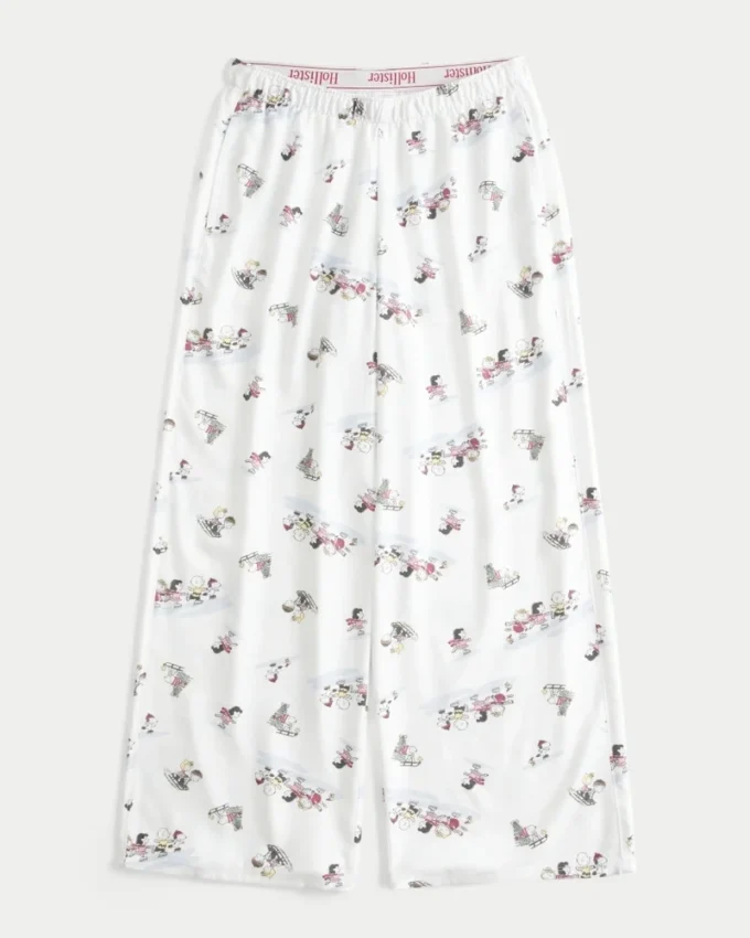 Pantalones holgados de franela Pantalones holgados de franela