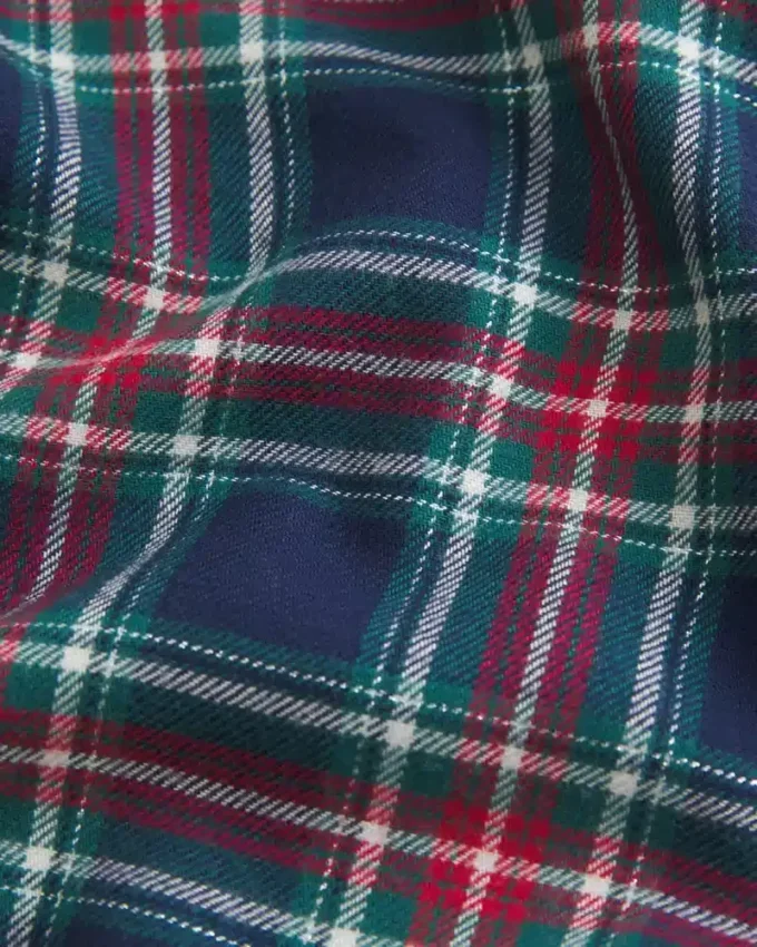 Pantalones holgados de franela Pantalones holgados de franela