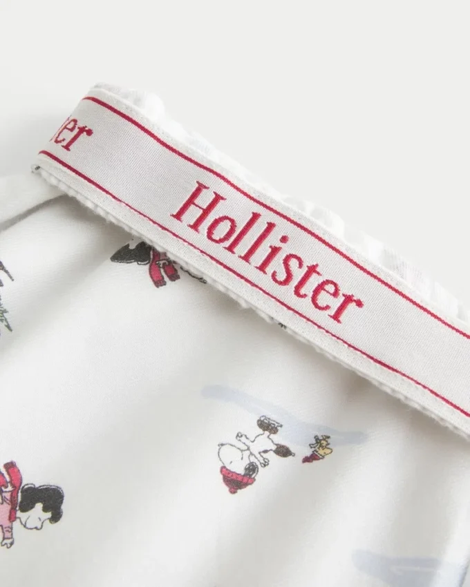 Pantalones holgados de franela Pantalones holgados de franela