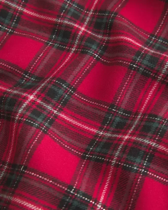 Pantalones holgados de franela