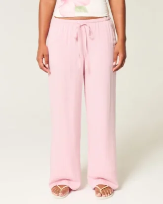 Pantalones holgados de talle bajo