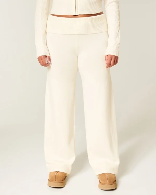 Pantalones rectos con vuelta de punto de Gilly Hicks Pantalones rectos con vuelta de punto de Gilly Hicks