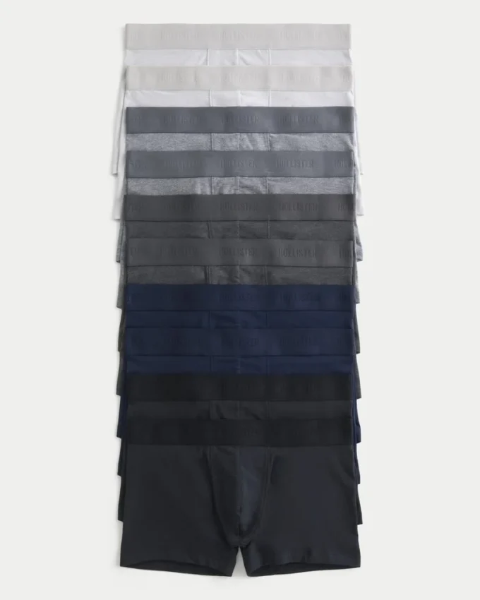 Paquete de 10 calzoncillos bóxer de longitud clásica Paquete de 10 calzoncillos bóxer de longitud clásica