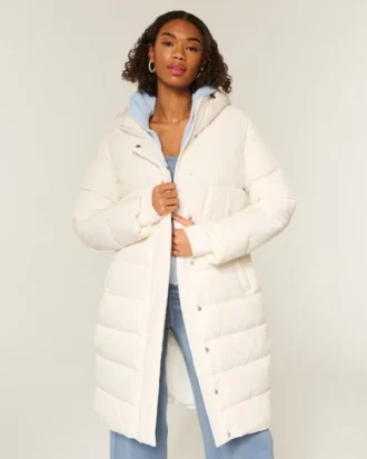 Parka acolchada larga