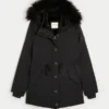 Parka con forro de piel sintética Parka con forro de piel sintética
