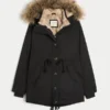Parka con forro de piel sintética Parka con forro de piel sintética