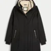 Parka con forro de piel sintética Parka con forro de piel sintética