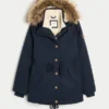 Parka con forro de piel sintética Parka con forro de piel sintética