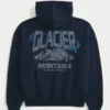 Sudadera con capucha Boxy Glacier Montana Graphic Sudadera con capucha Boxy Glacier Montana Graphic